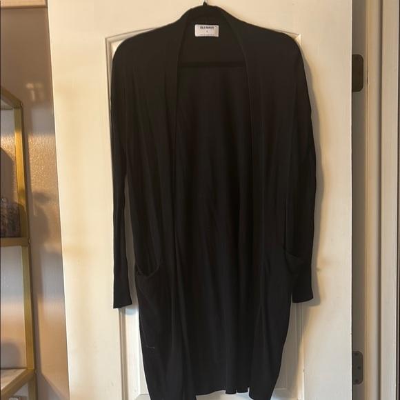 Old Navy Black Long Cardigan Sweater - Picture 1 of 7